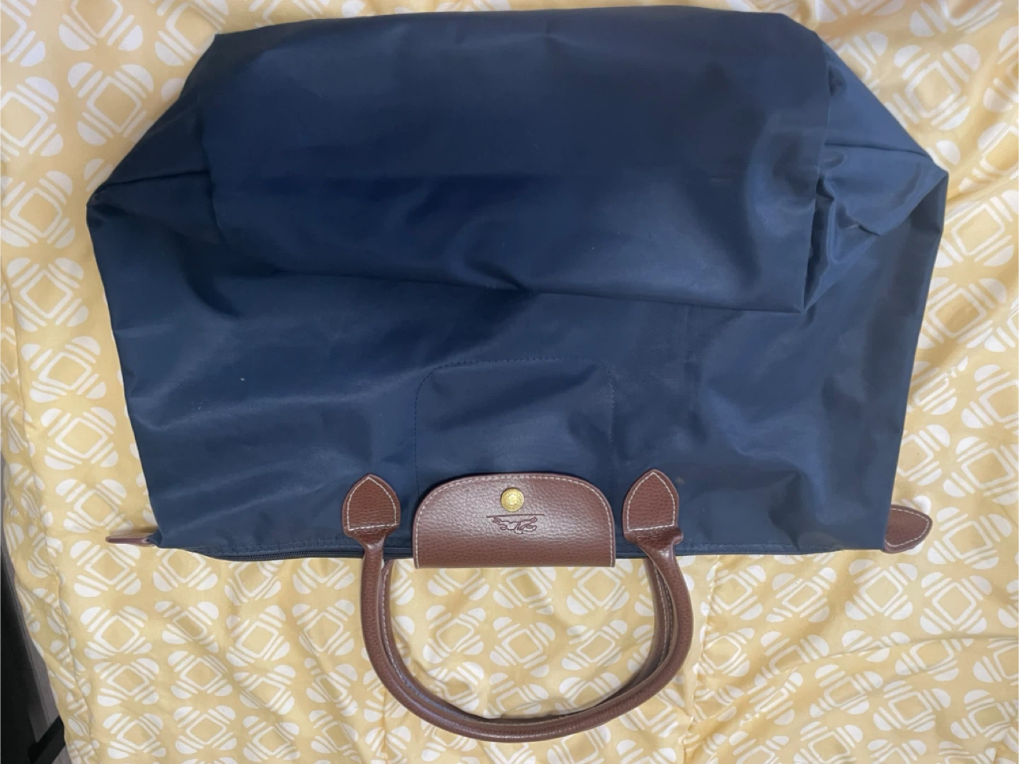 Longchamp Navy Blue Tote Bag
