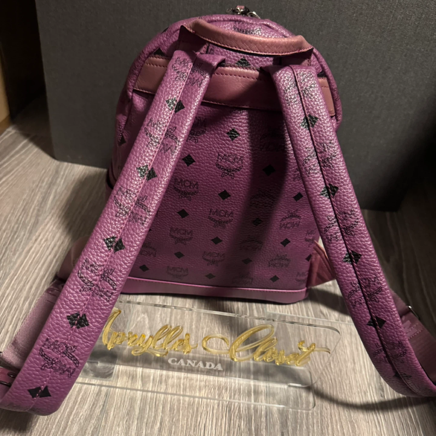 MCM Mini Backpack Purple - photo 3