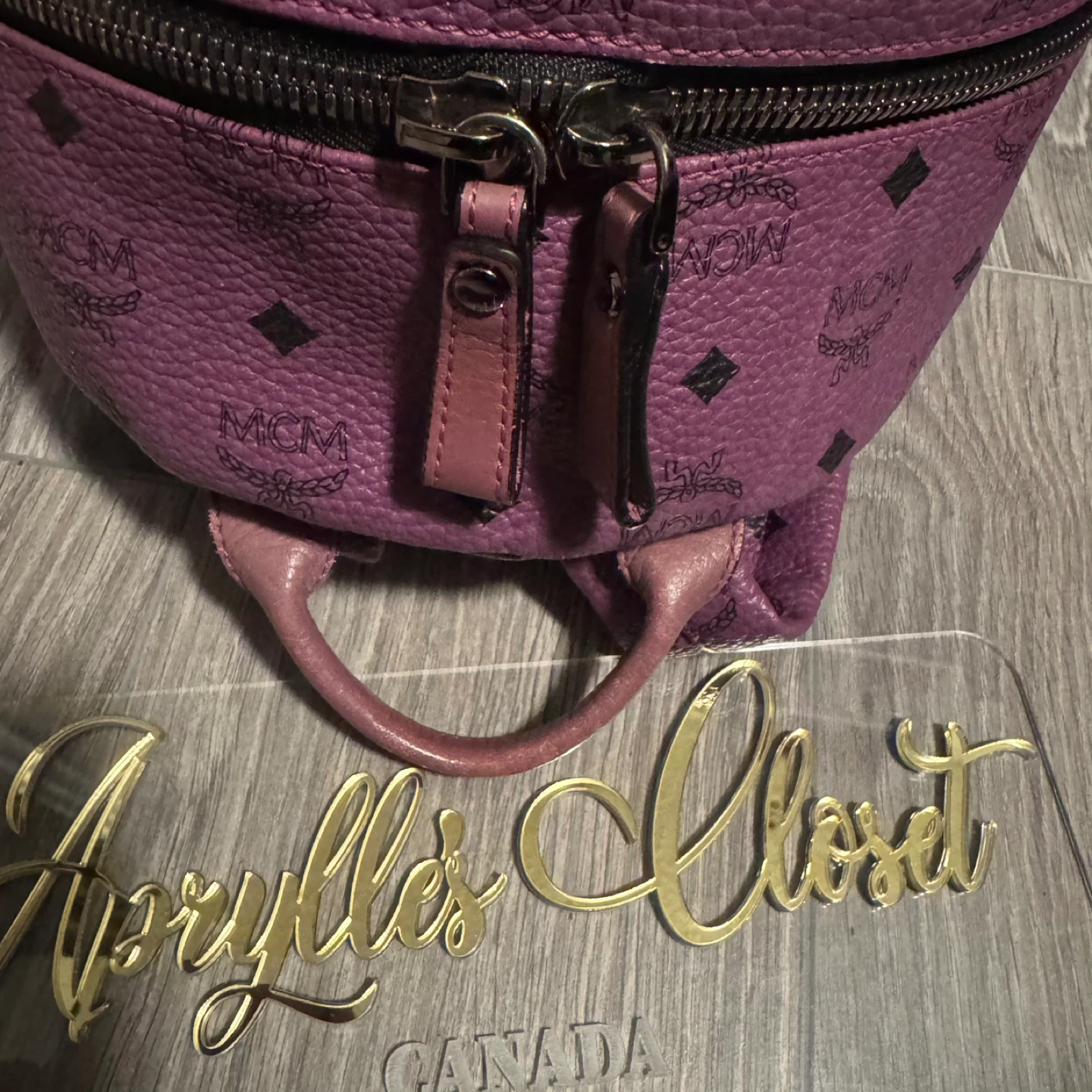 MCM Mini Backpack Purple - photo 4