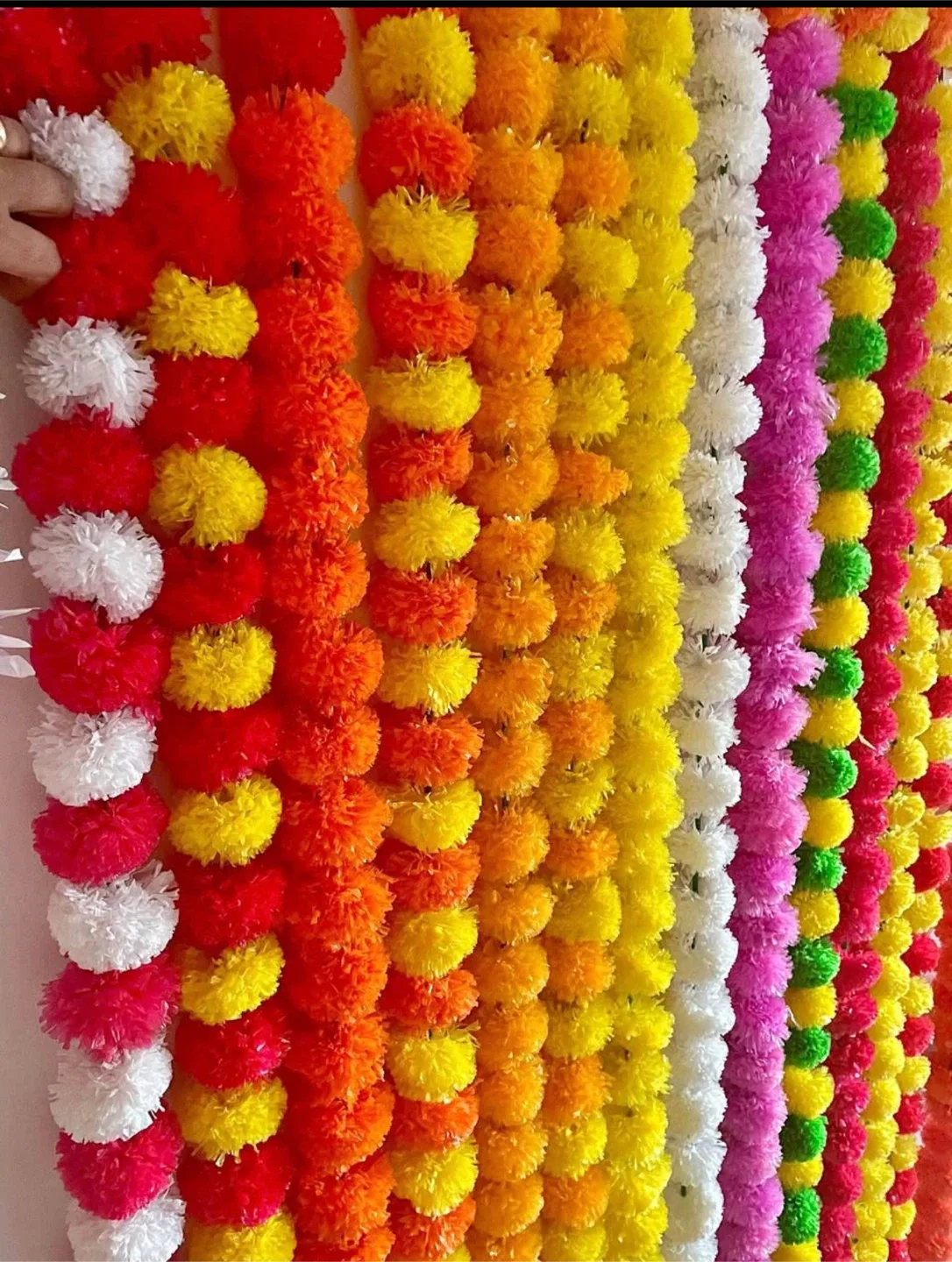 Artificial Marigold Flower Garlands for Decoration image indicator(3)