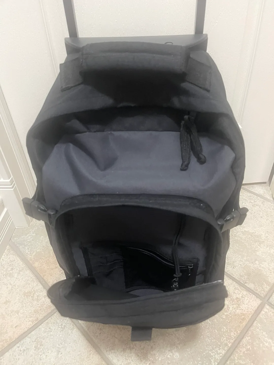 REDUCED! EDDIE BAUER Black Rolling Backpack image indicator(4)