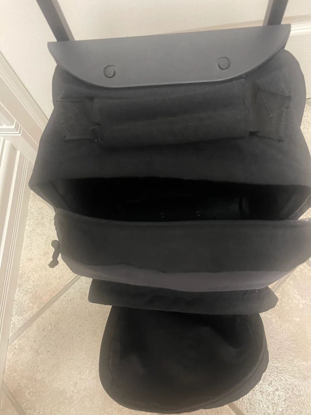 REDUCED! EDDIE BAUER Black Rolling Backpack image indicator(6)