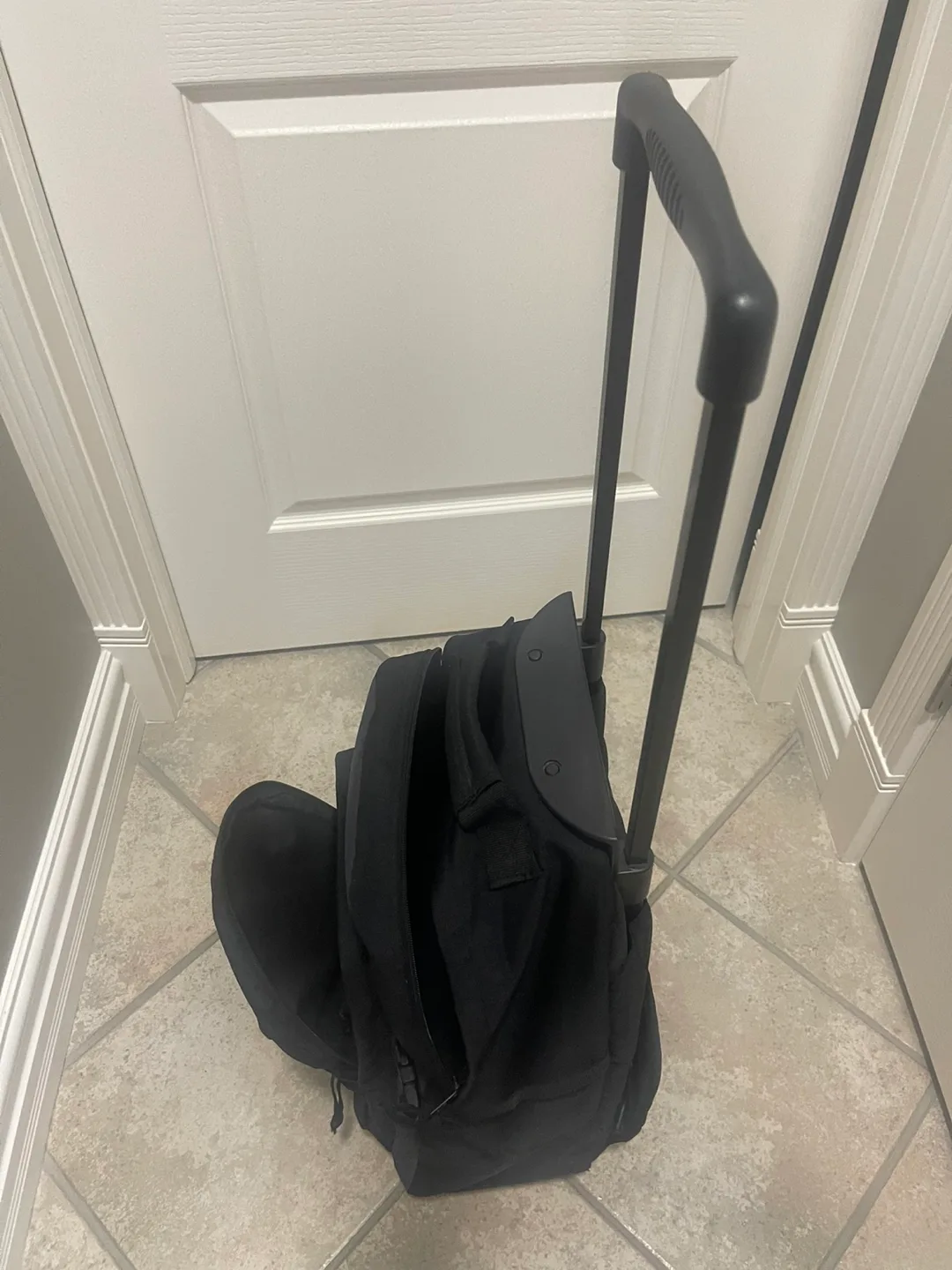 REDUCED! EDDIE BAUER Black Rolling Backpack image indicator(10)