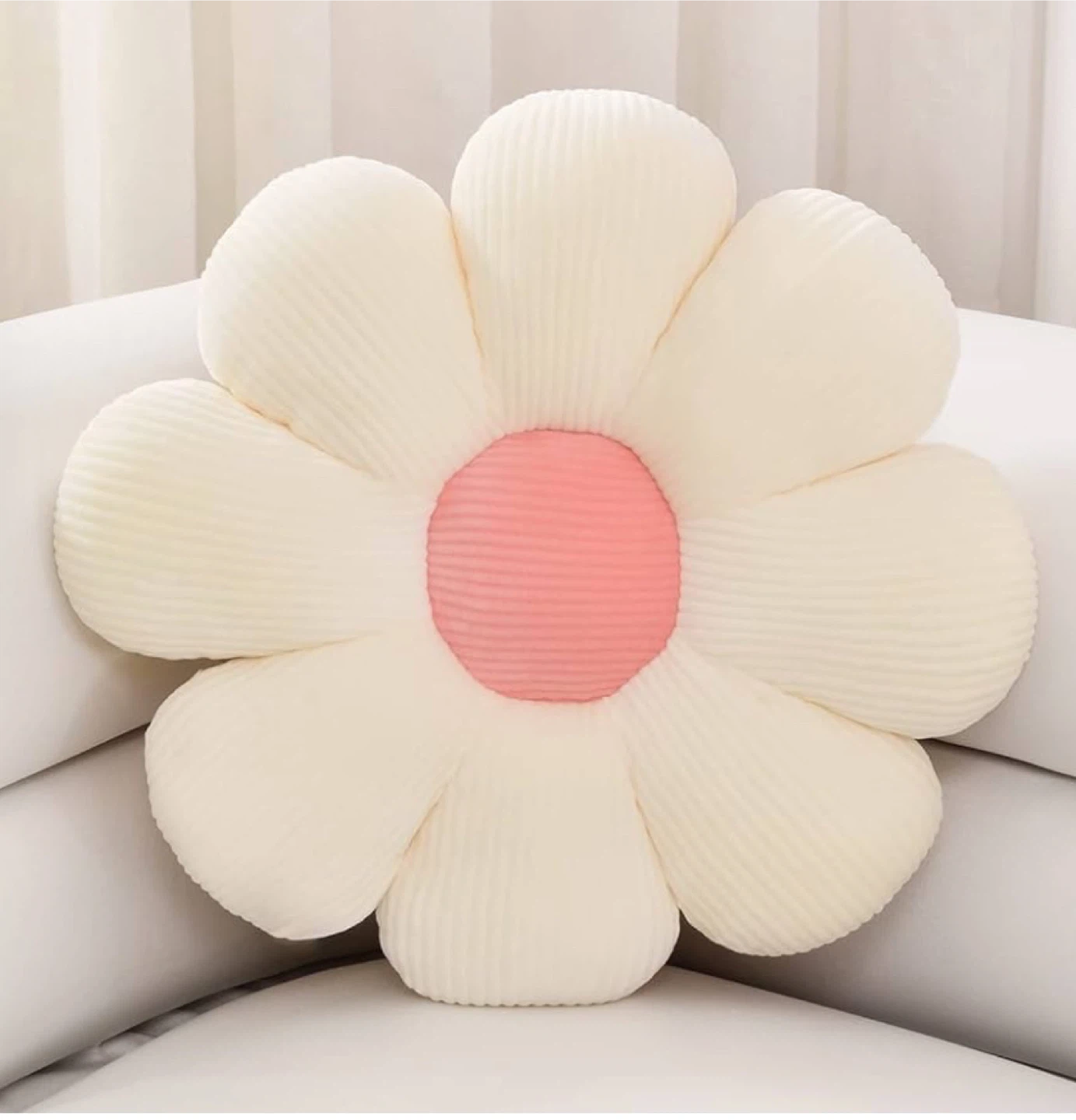 Flower shaped pillow