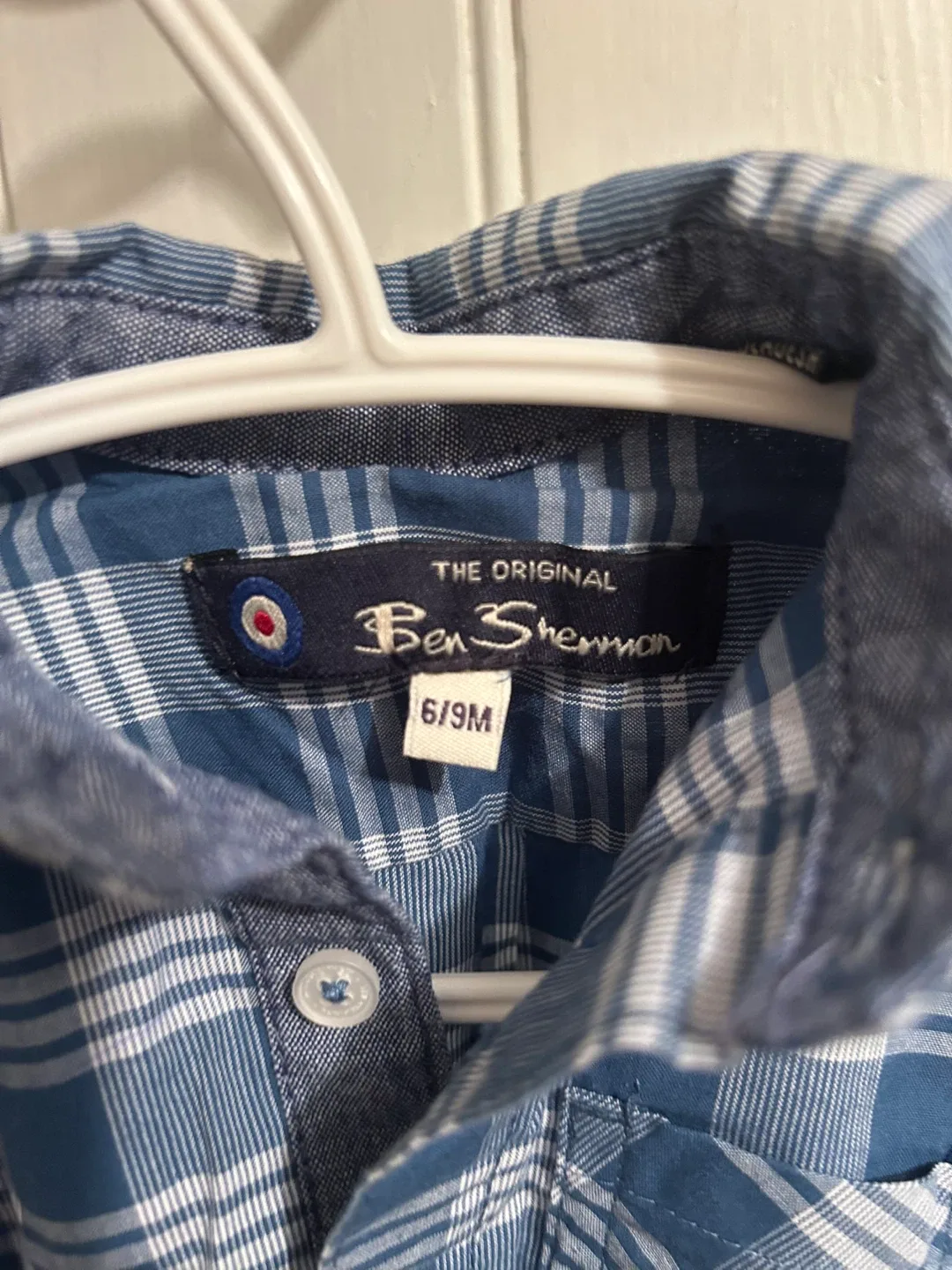 Ben Sherman Baby Plaid Bodysuit - Size 6/9M image indicator(2)