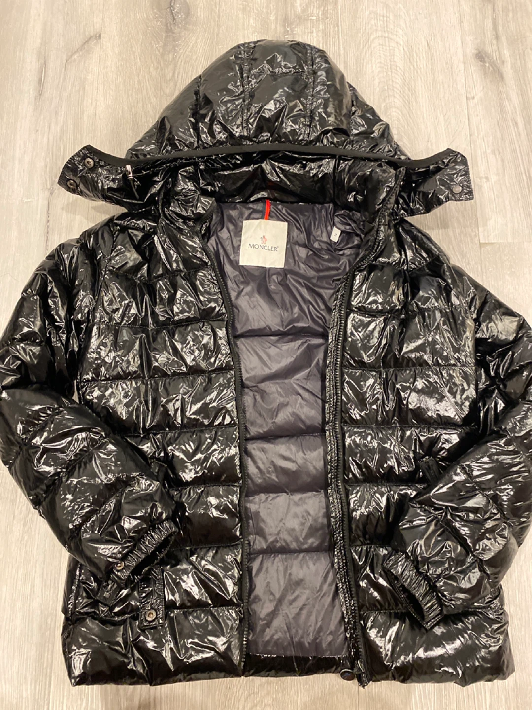 Moncler Black Puffer Jacket Size 2 - photo 3