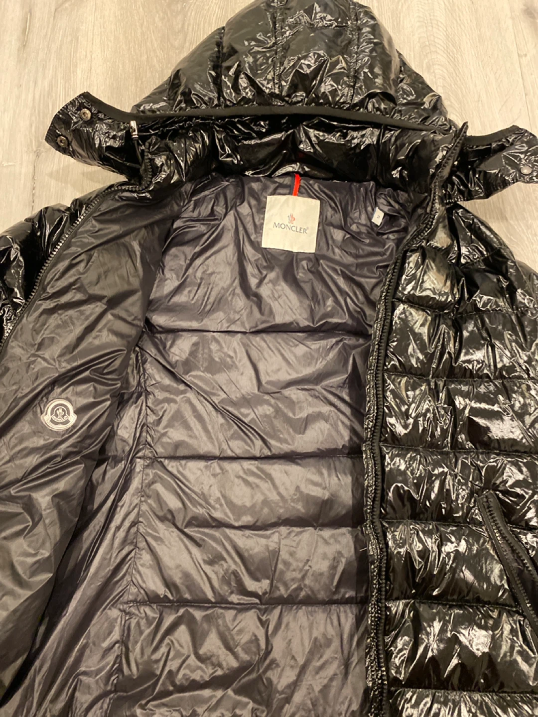 Moncler Black Puffer Jacket Size 2