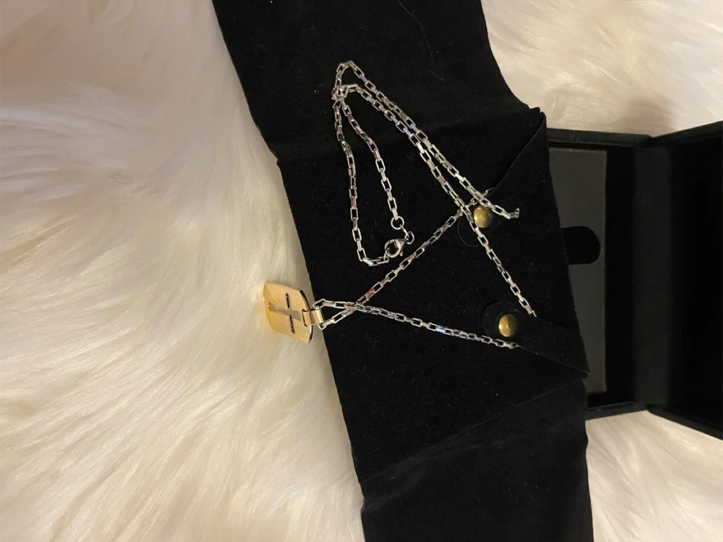 AUTHENTIC TWO-TONE D&G CROSS DOG TAG (UNISEX) image indicator(6)