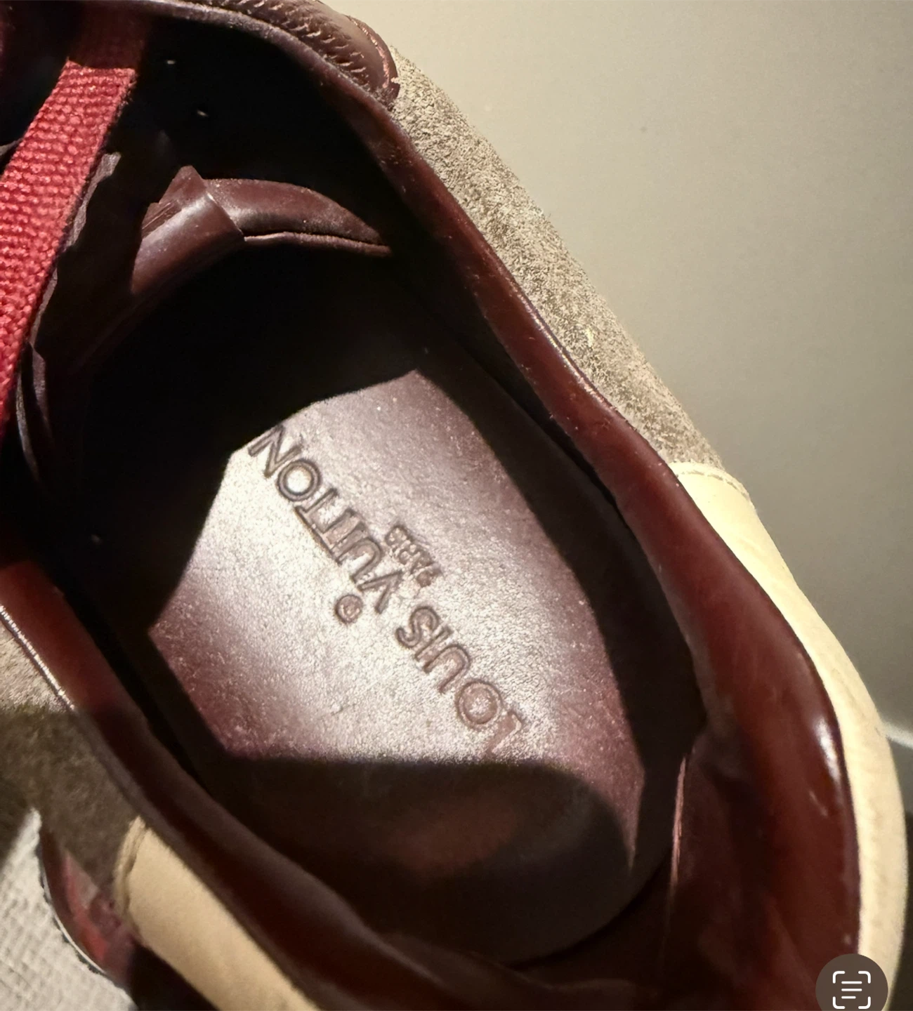 Louis Vuitton Burgundy Leather Sneakers - photo 5