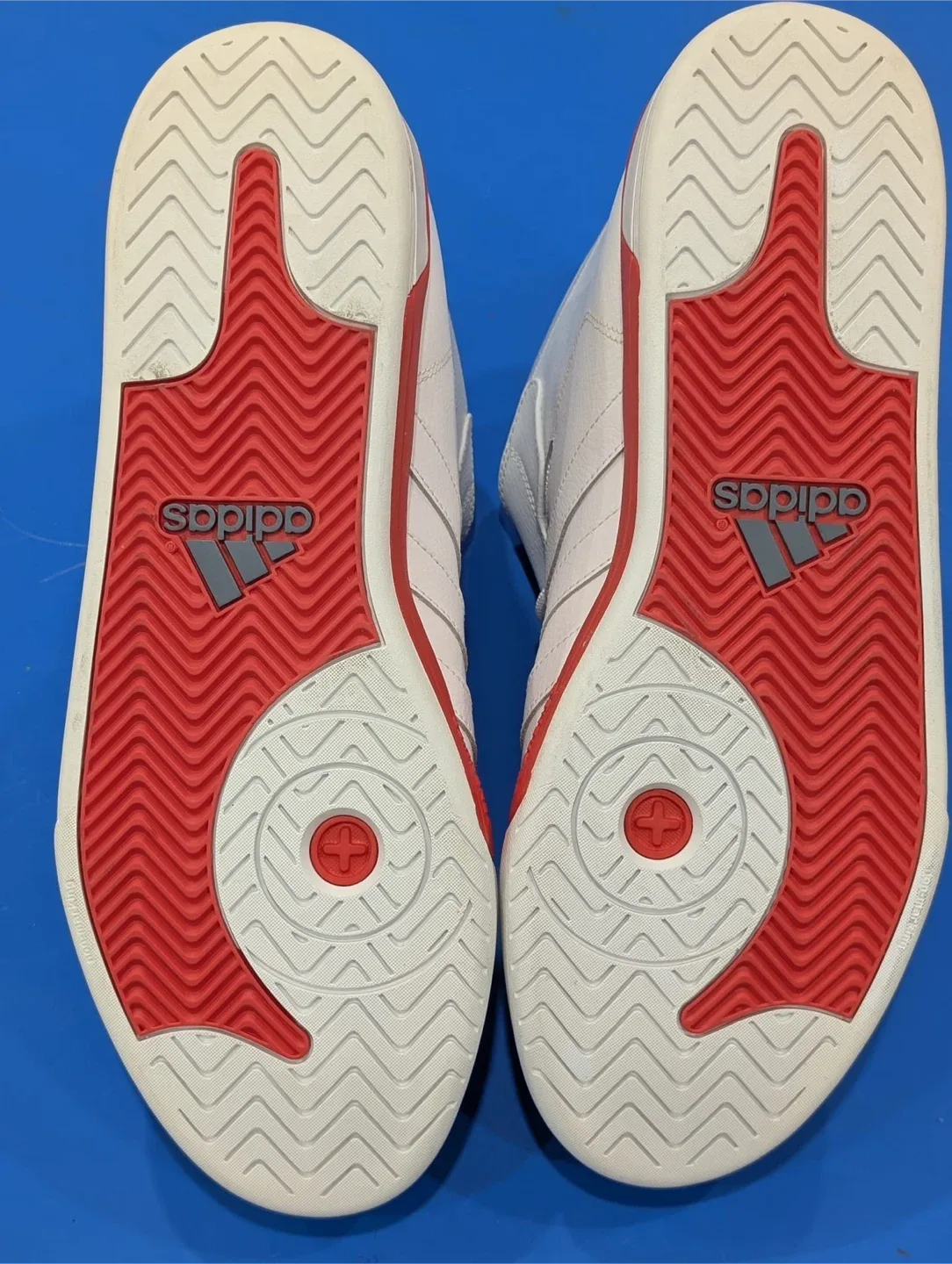 Adidas White & Red High Top Sneakers - US 13 image indicator(4)