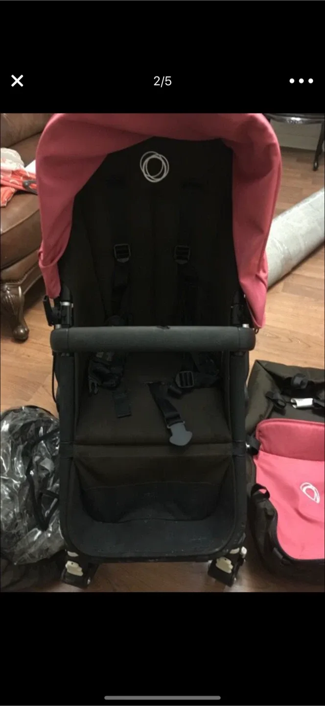 Bugaboo Stroller - Pink & Brown image indicator(2)