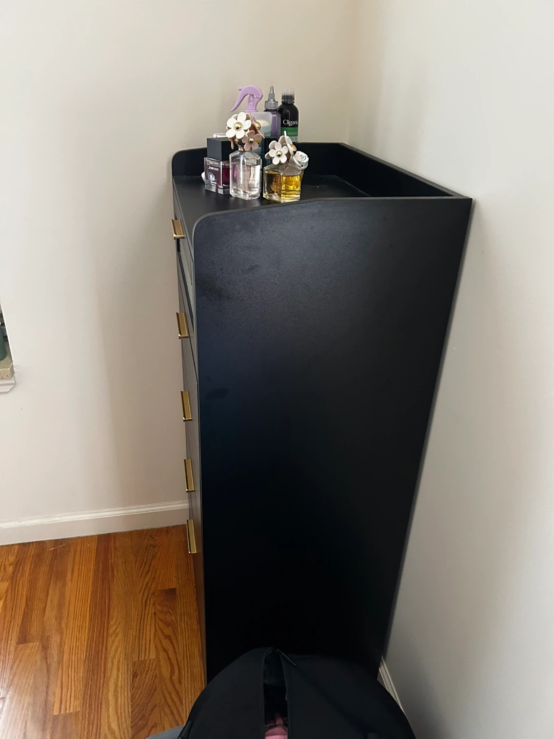 Black 5-Drawer Chest Dresser - photo 4