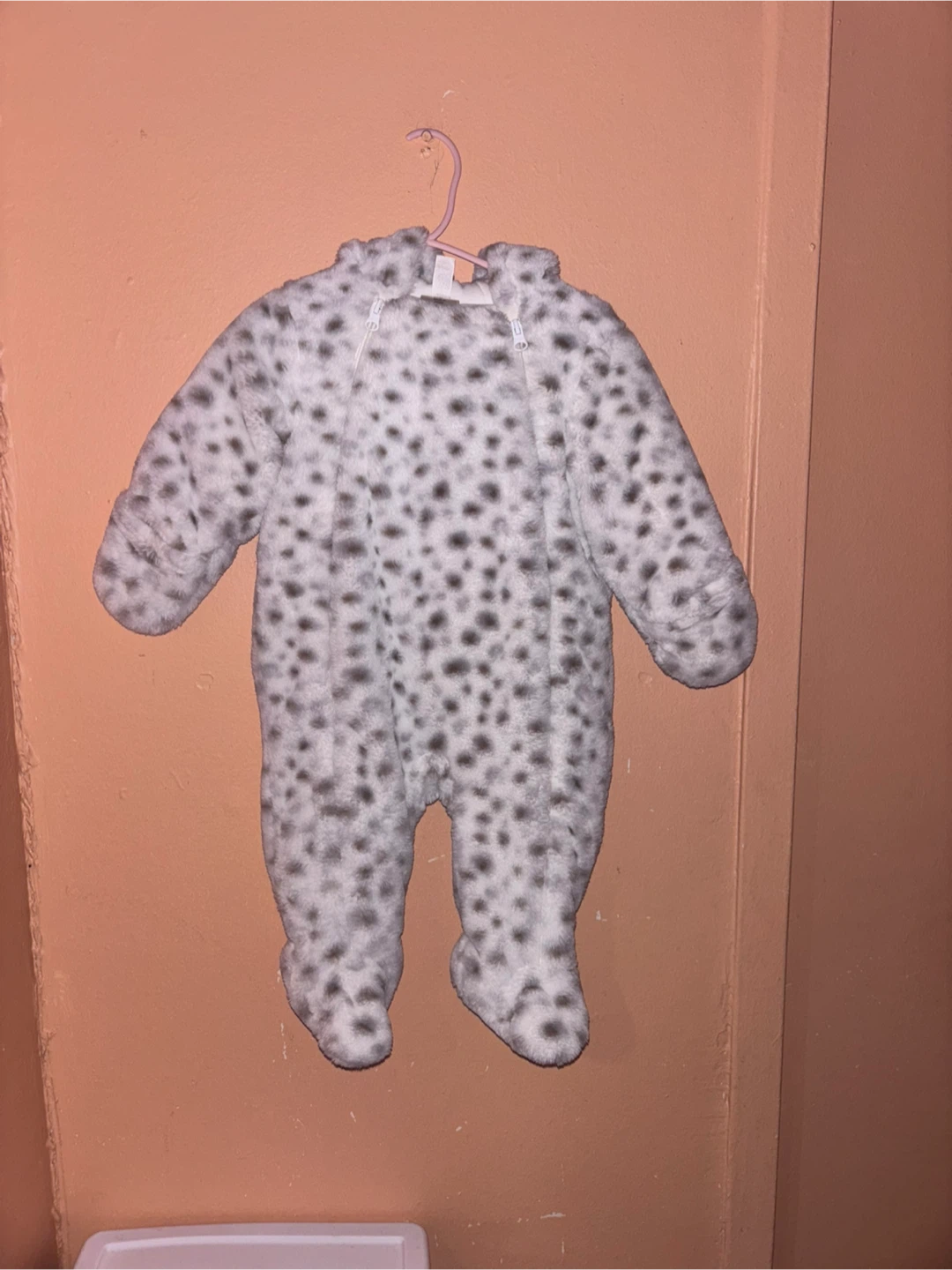 #Gifting Baby Snowsuit - White/Gray