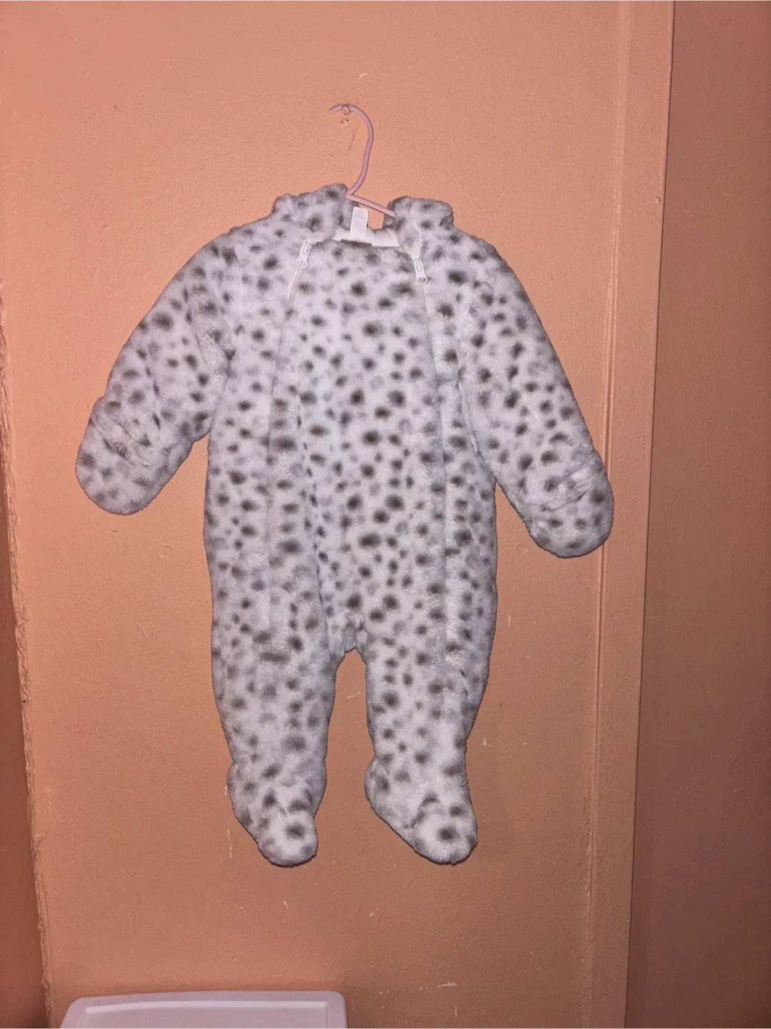 Baby Snowsuit - White/Gray thumbnail