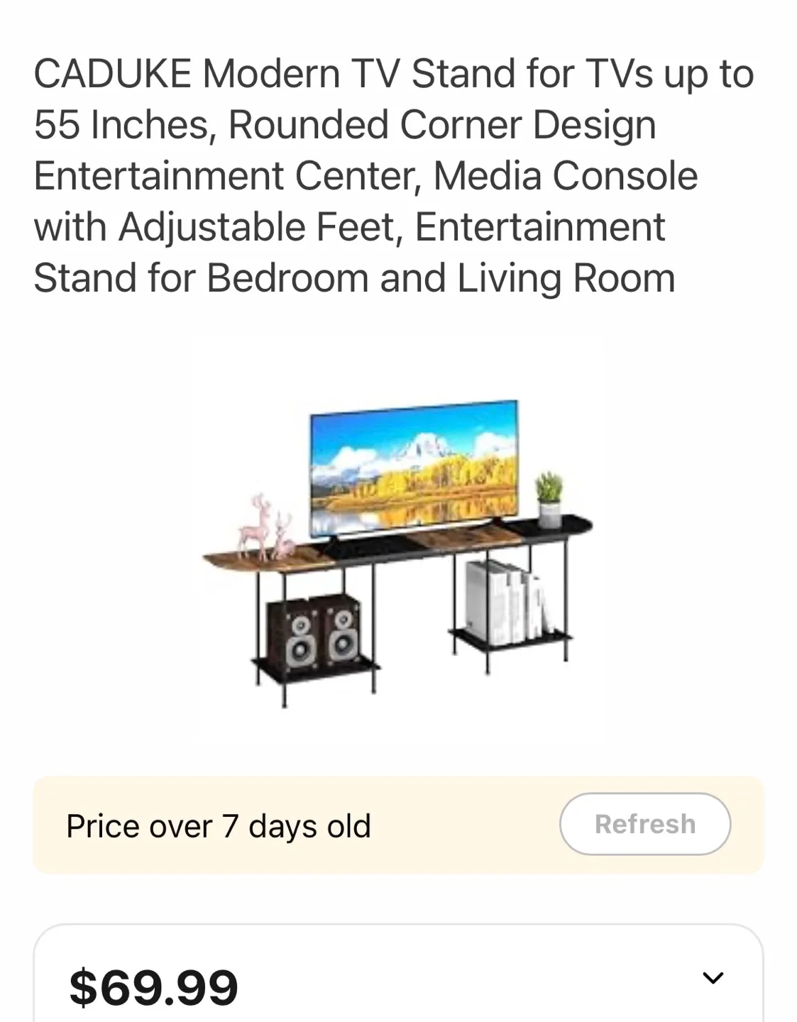CADUKE Modern TV Stand for TVs up to 55 Inches thumbnail