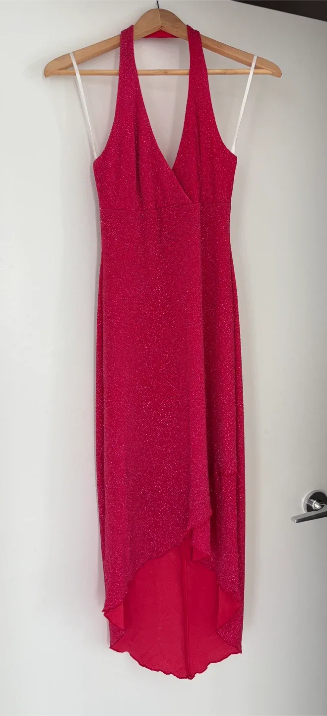 Red Sparkley Christmas Dress Size 7/8 thumbnail