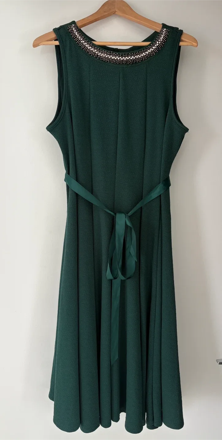 Emerald Green Dress - Size 18 thumbnail