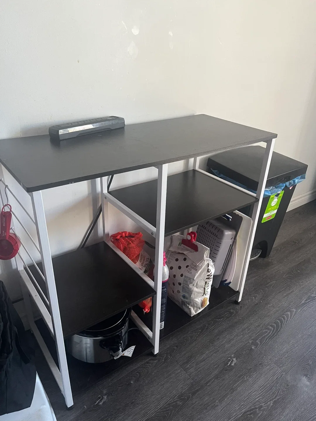 Black & White Kitchen Baker's Rack thumbnail