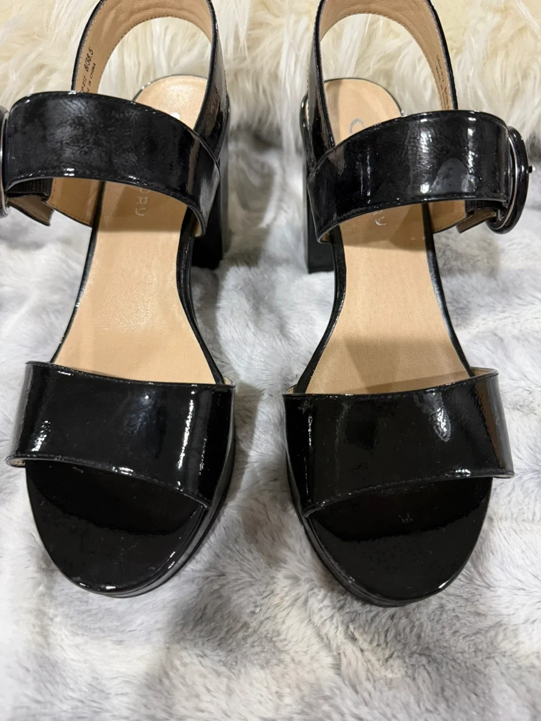 CL by Laundry Black Patent Heels
