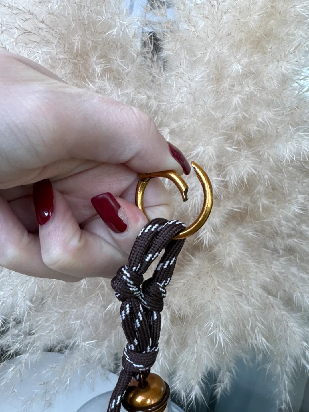 Brown & White Bell Keychain image indicator(2)