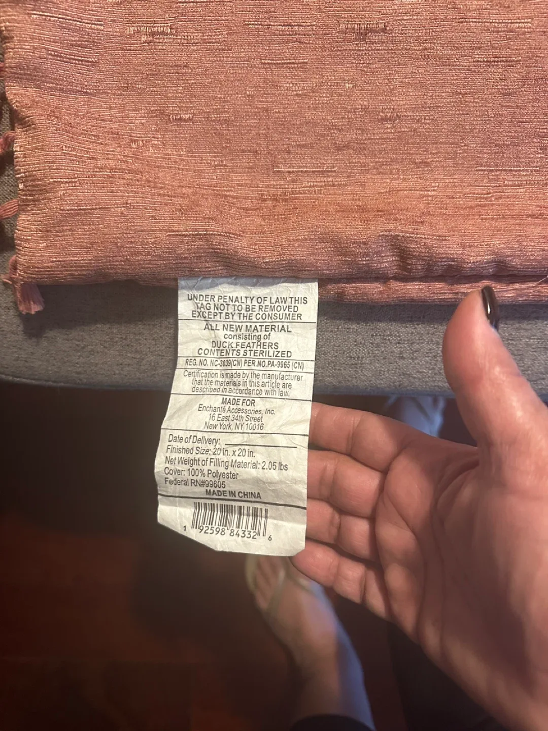 Rae Dunn 'Hello Gorgeous' Pillow - 20" x 20" image indicator(3)