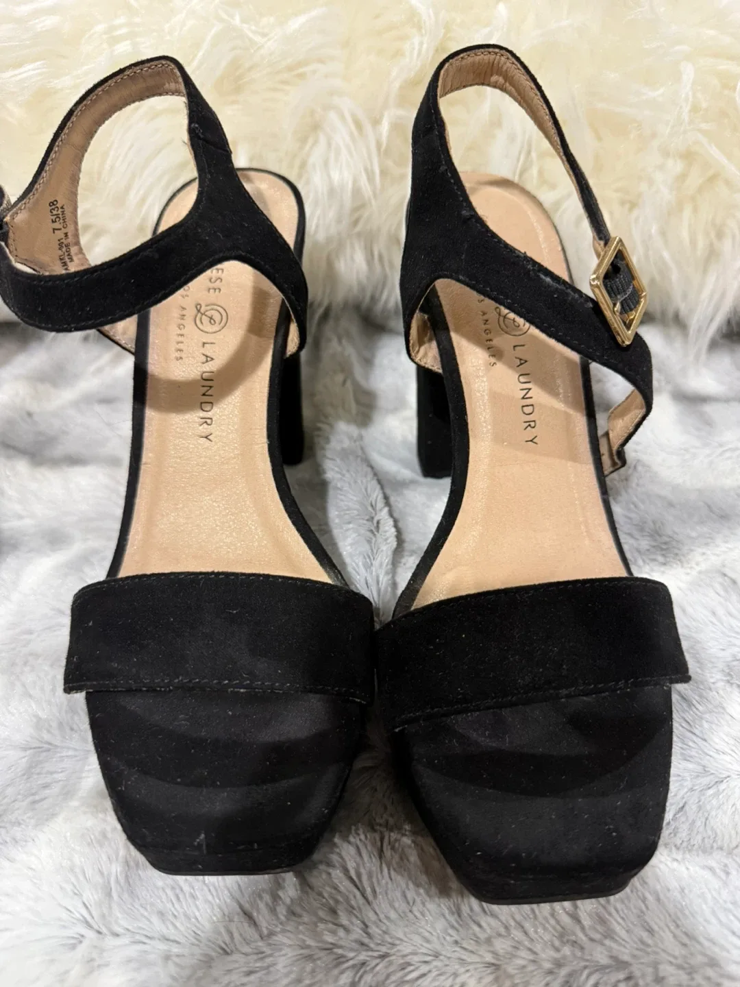 Chinese Laundry Black Heels - Size 7.5