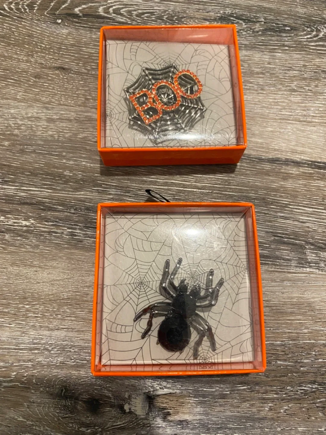 Halloween Spider & BOO Brooches  - New thumbnail