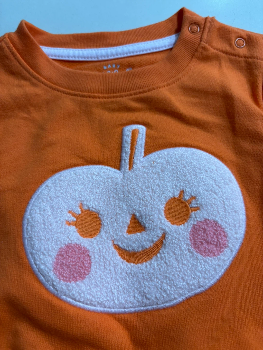 Cat & Jack Baby Pumpkin Sweatshirt - 12M - photo 2