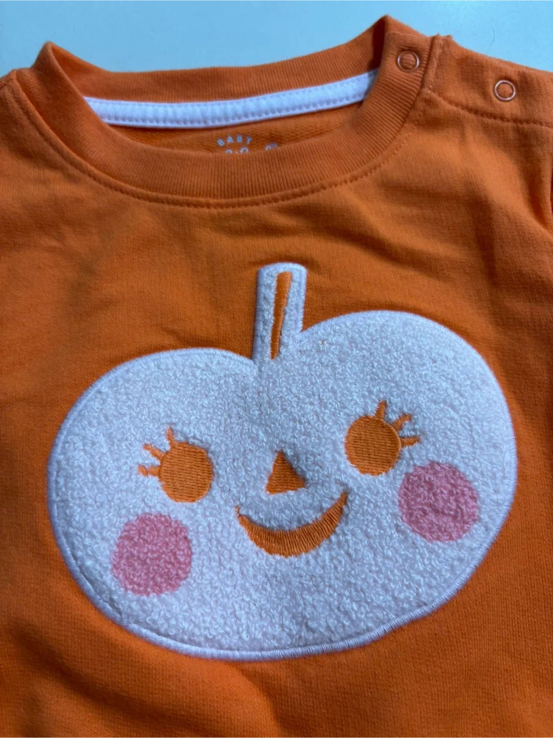Cat & Jack Baby Pumpkin Sweatshirt - 12M image indicator(2)