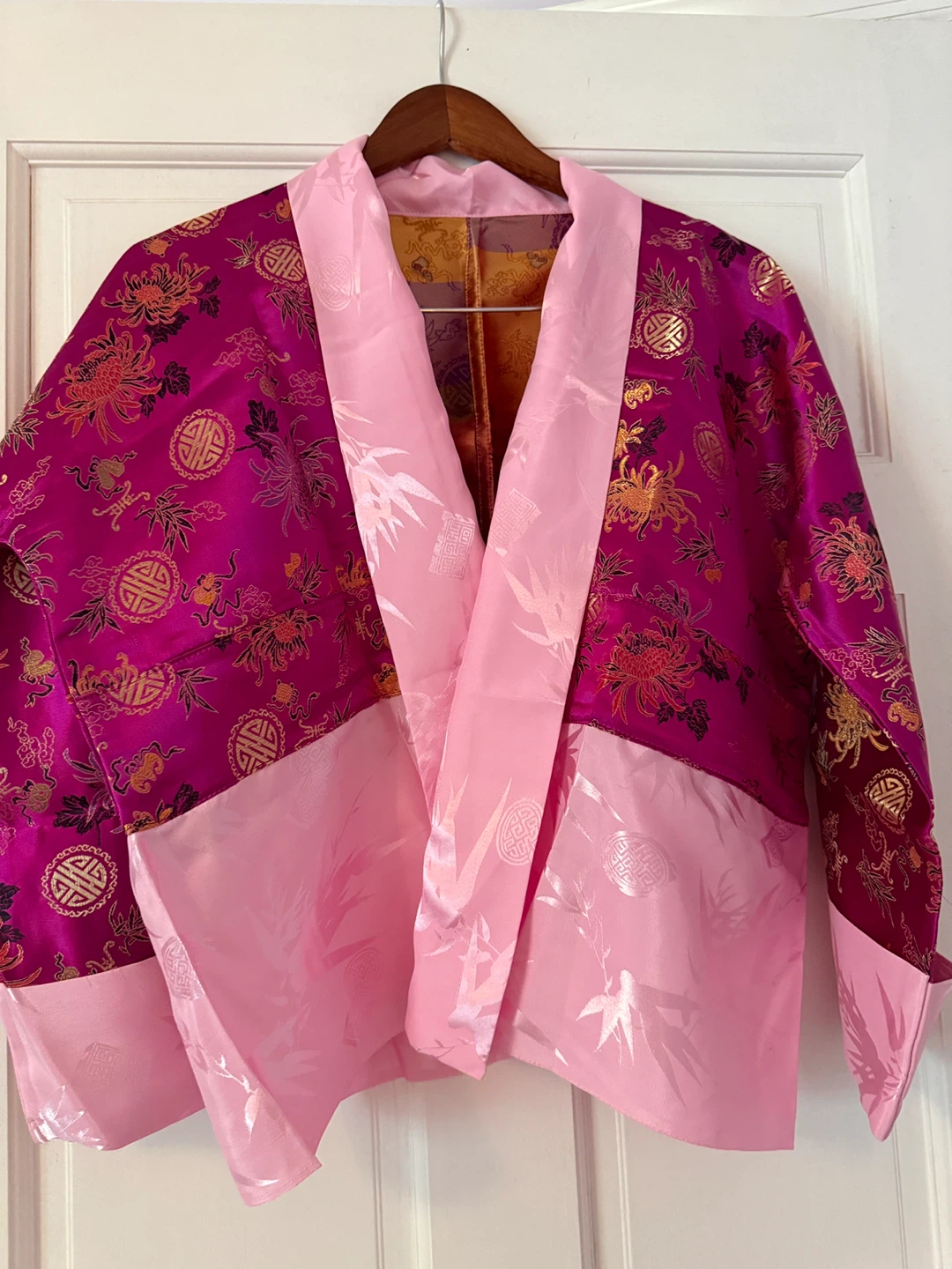 Pink Floral Kimono Jacket