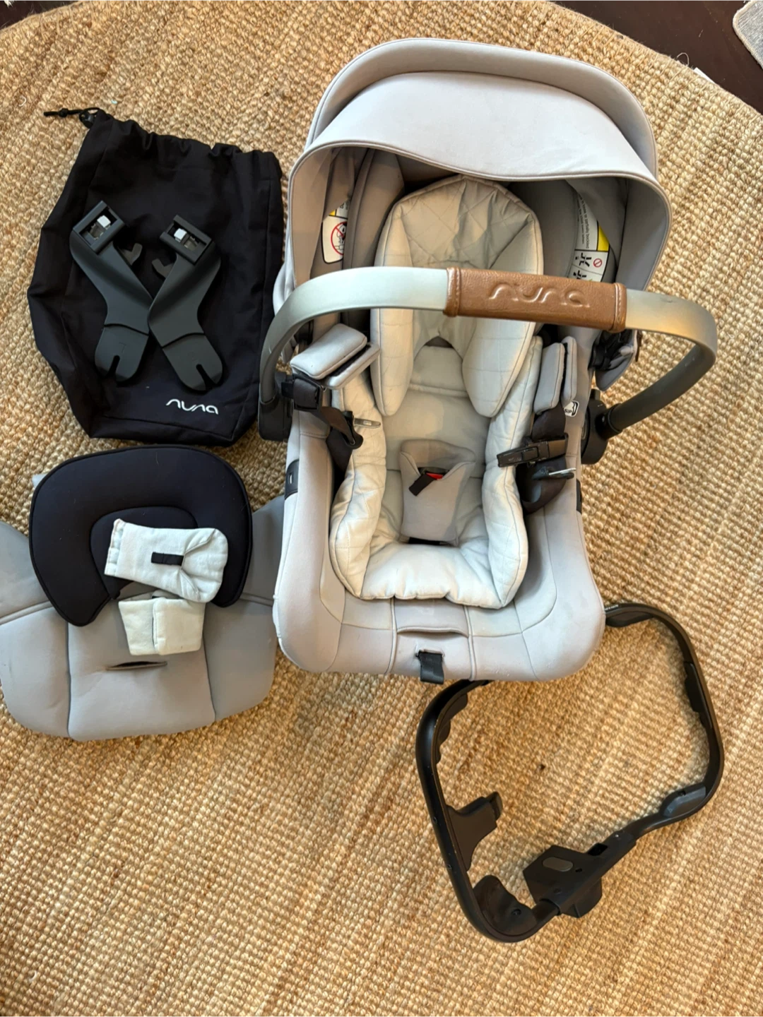 Nuna Pipa Infant Car Seat with Base & Accessories