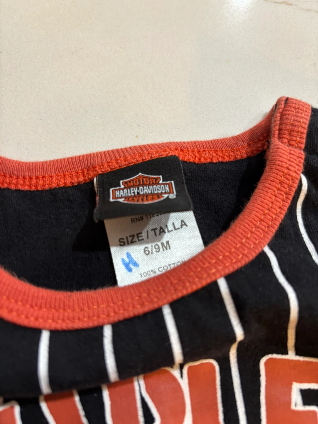 Harley-Davidson Baby Romper - Size 6/9M - photo 3
