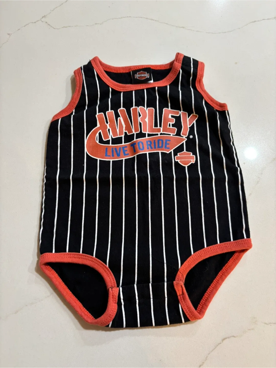Harley-Davidson Baby Romper - Size 6/9M