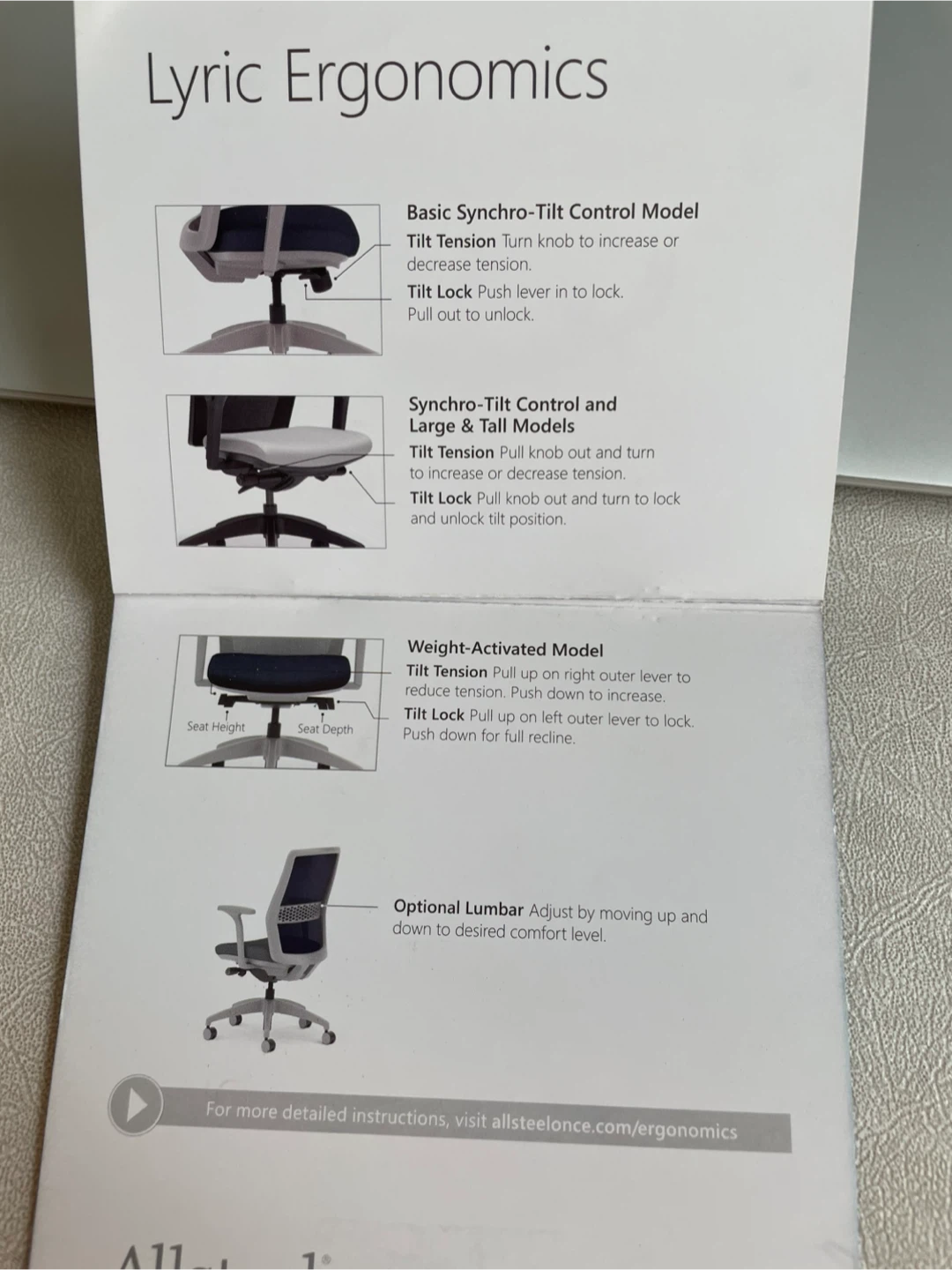 Allsteel Lyric Ergonomic Task Chair - photo 2