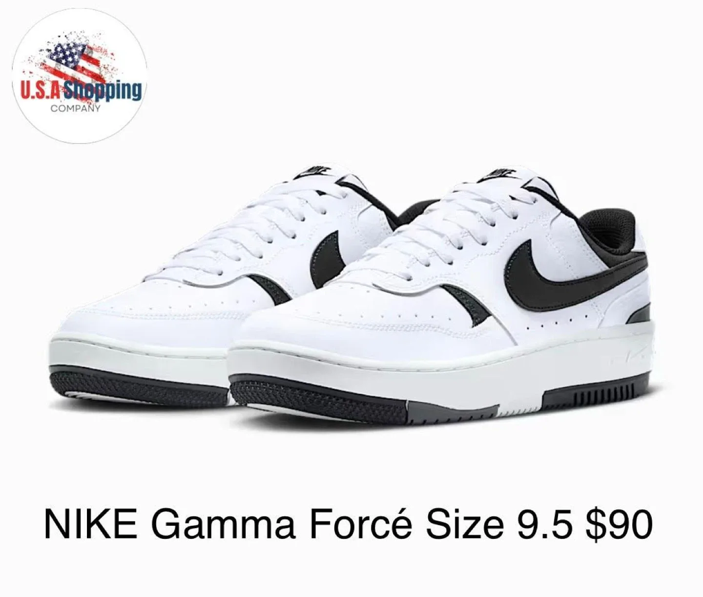 Nike Gamma Force White/Black - Size 9.5 thumbnail