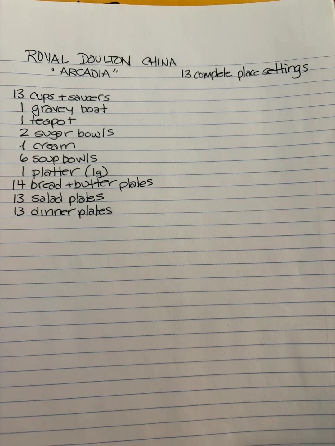 Royal Doulton Arcadia China Set image indicator(2)