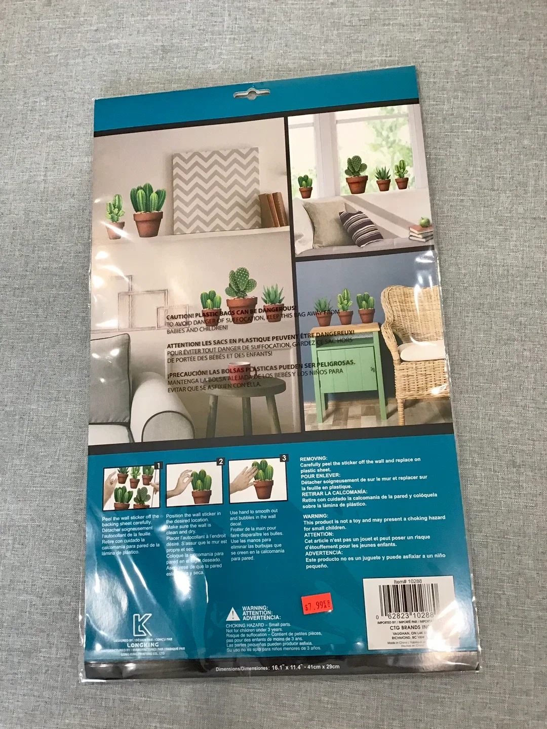 Wall Decor Cactus Stickers image indicator(2)