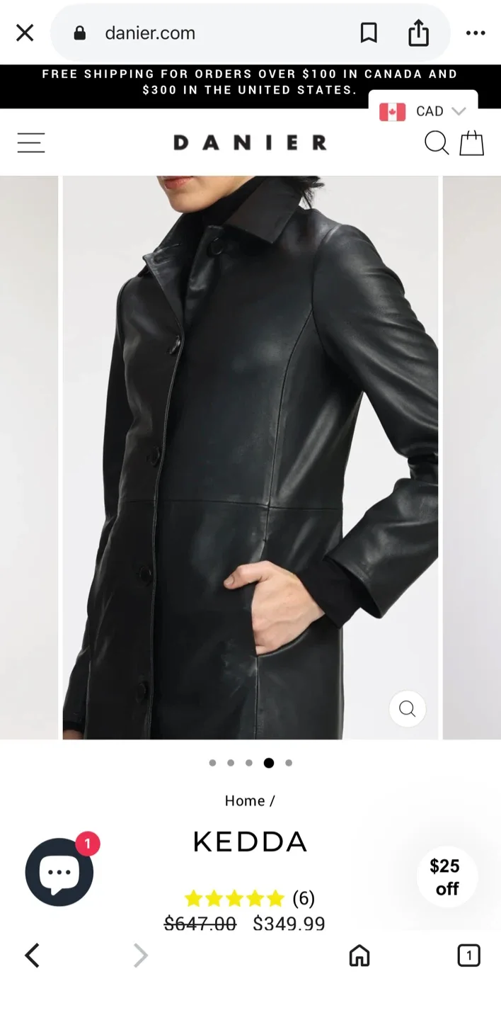 DANIER Canada Kedda Leather Trench Coat - Large image indicator(2)