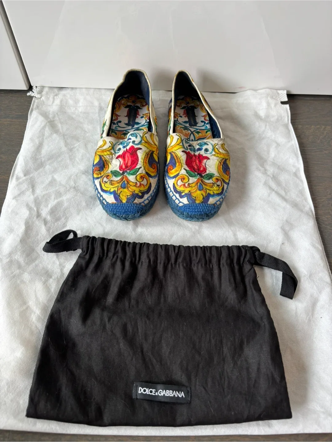 Dolce & Gabbana Floral Majolica Espadrilles