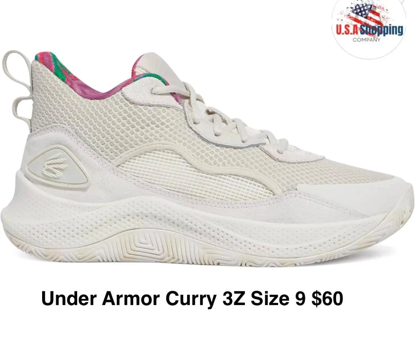 Under Armour Curry 3Z5 Basketball Shoes - Size 9