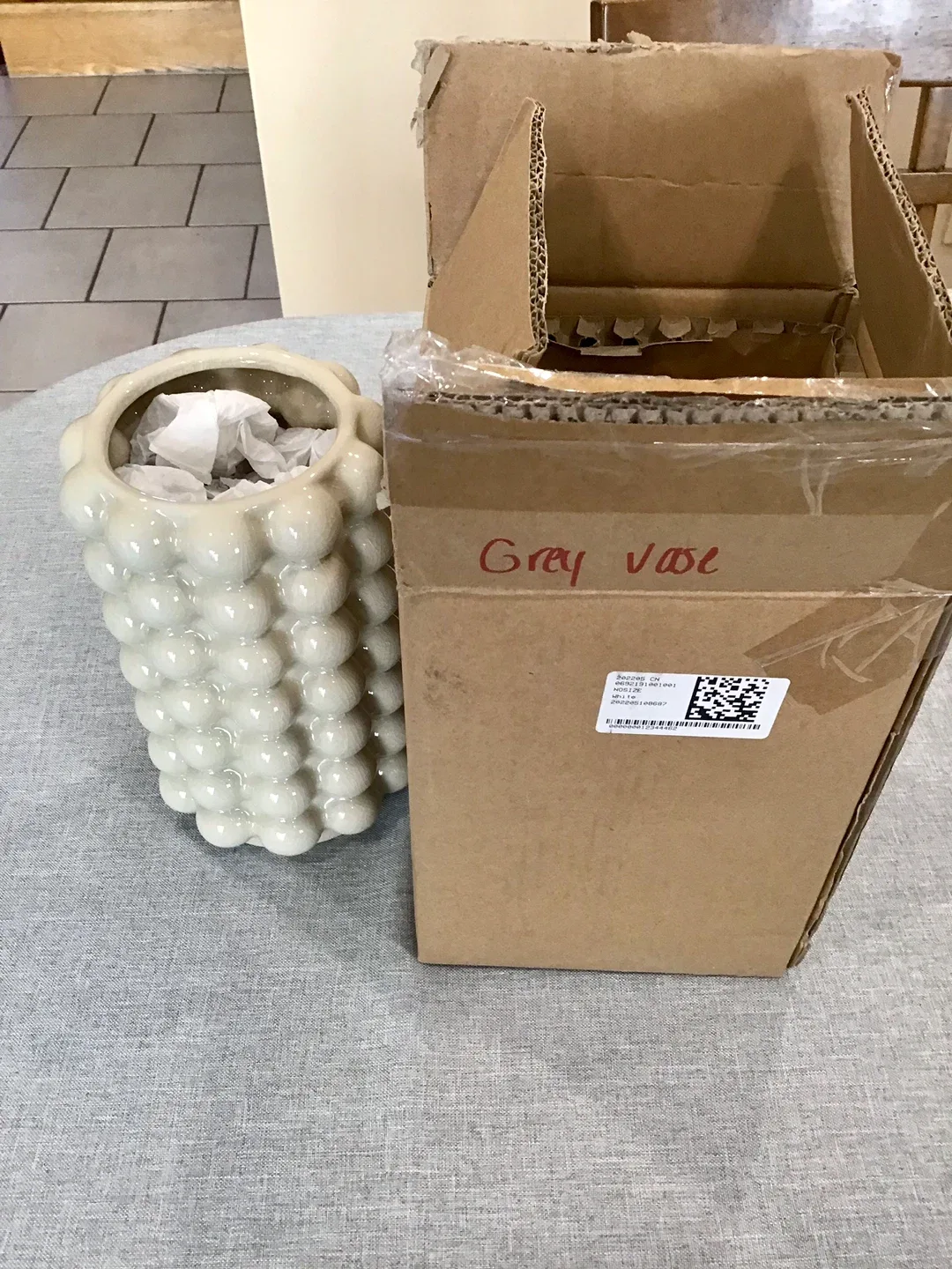 H&M Home Bubble Vase - Grey image indicator(3)