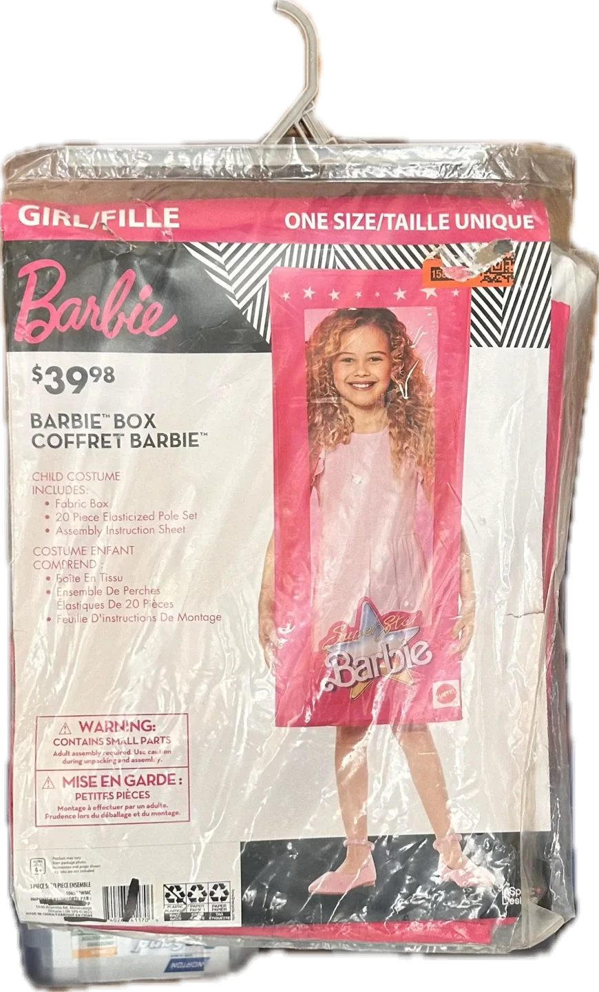 Barbie Box Child Costume - One Size - New thumbnail