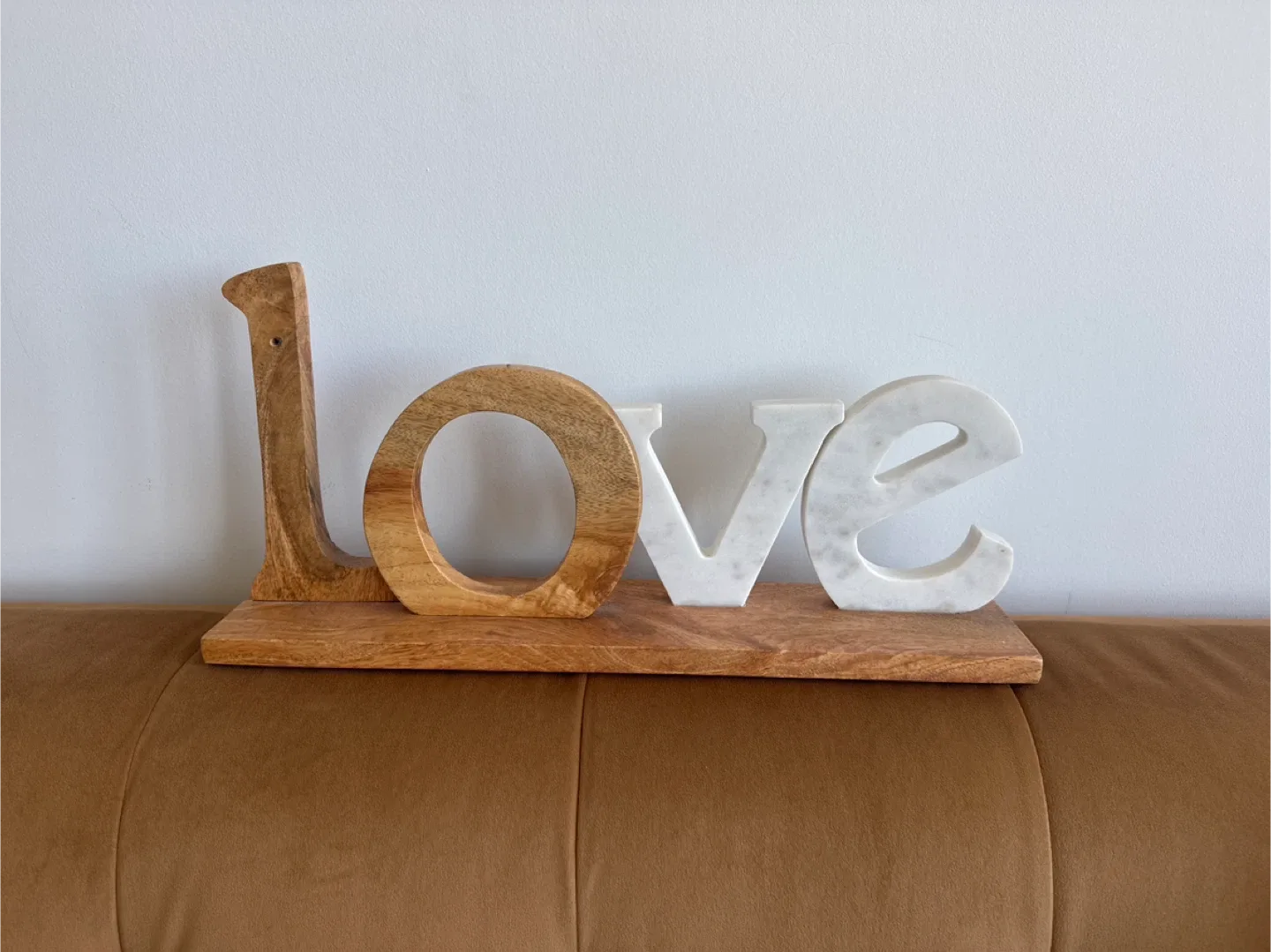Wooden & Marble LOVE Decor
