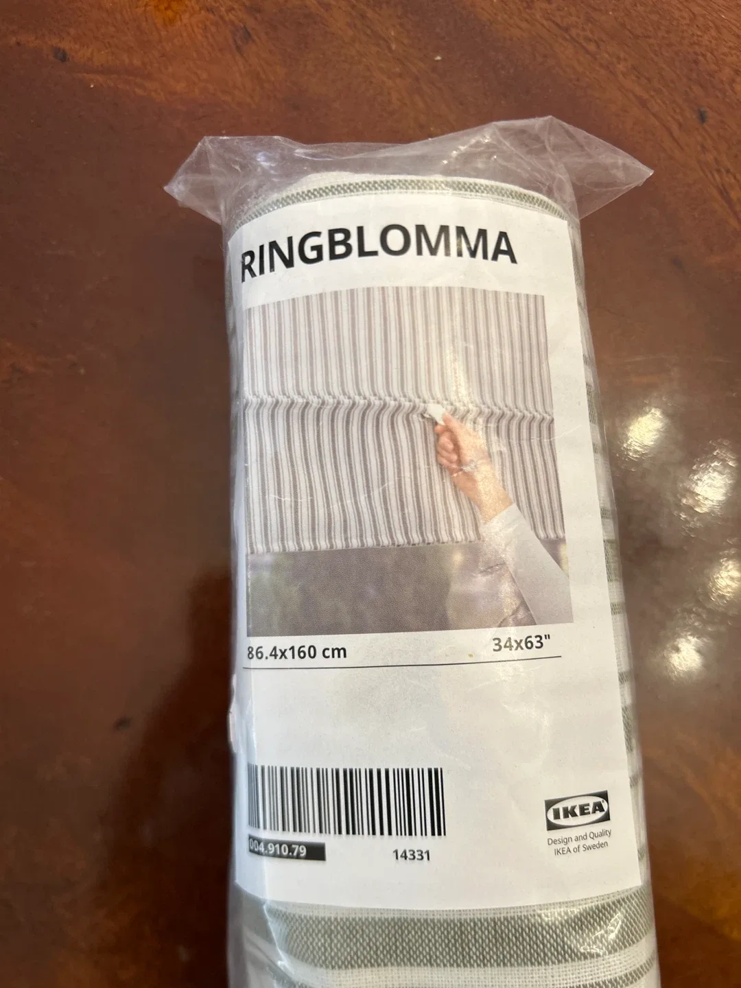 IKEA Ringblomma Roman Blind - 34x63" thumbnail