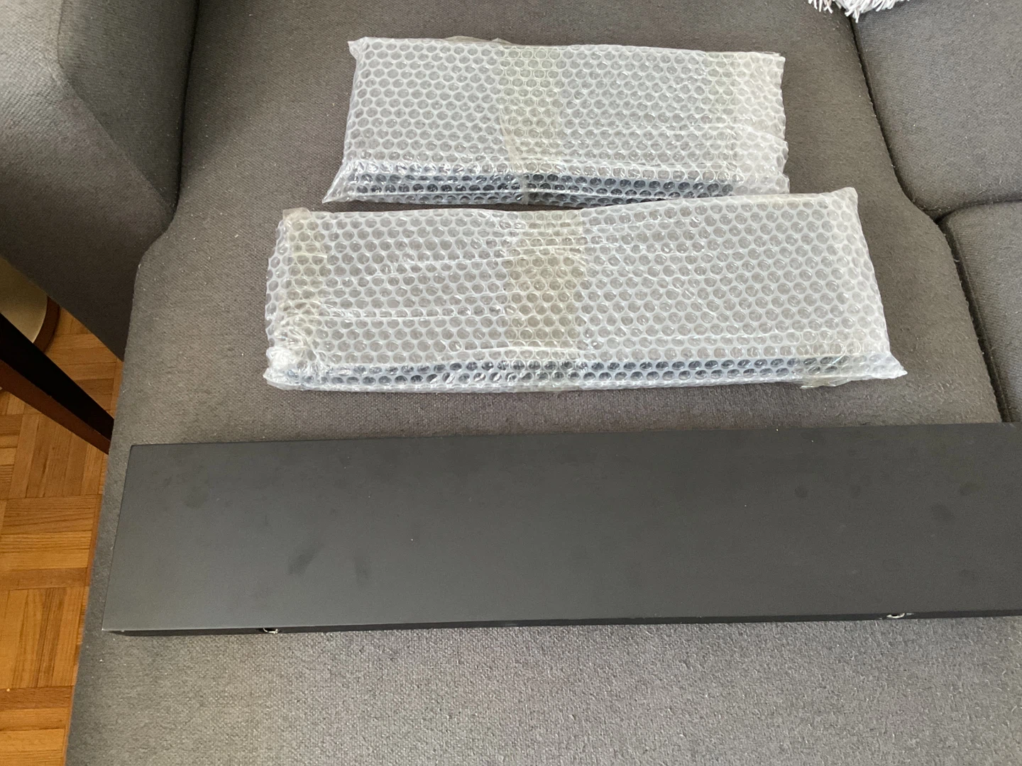 Black Floating Wall Shelves - Set of 3