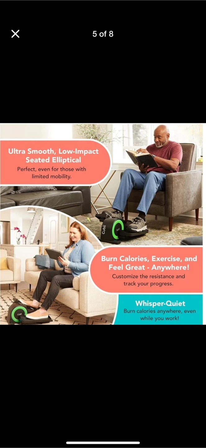new Cubii JR2, Under Desk Elliptical - photo 5