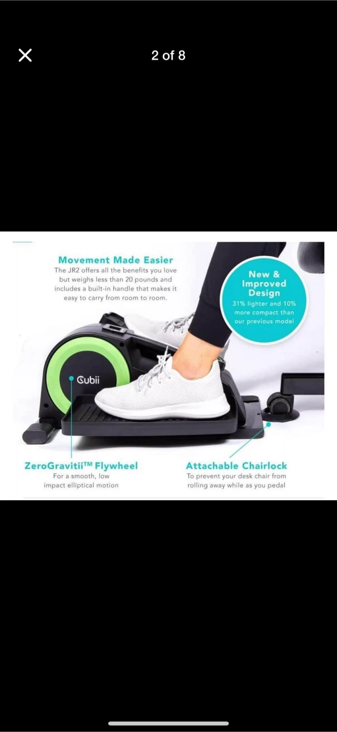 new Cubii JR2, Under Desk Elliptical - photo 2