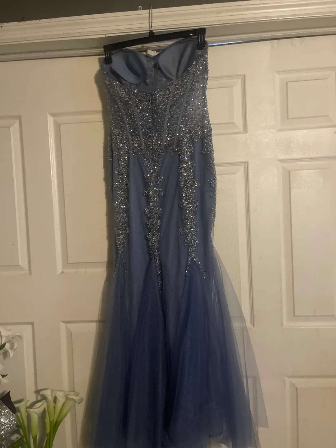 Blue Embellished Formal Gown image indicator(2)