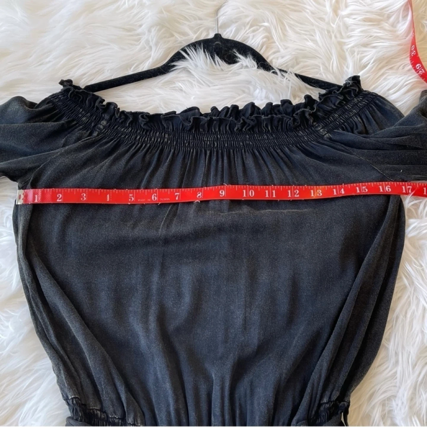 Chaser Off The Shoulder Romper with Flounce Sleeve Size M - photo 4