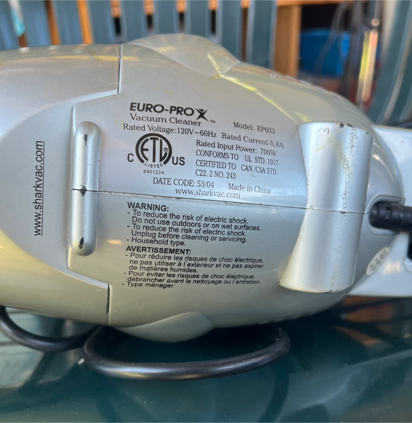 Euro-Pro Shark EP033 Handheld Vacuum - photo 3
